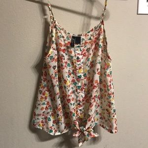 Summery tied tank top